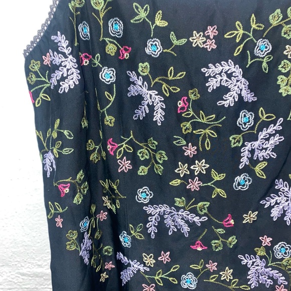 INC Embroidered Silk-Lined Slip Dress - Picture 7 of 7